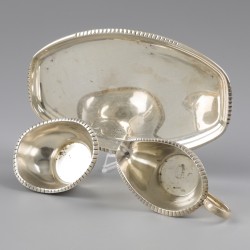 No reserve - 3-delige Suiker & Melk set zilver.