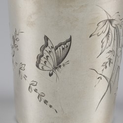 No reserve - Drinkbeker zilver.