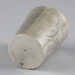 No reserve - Drinkbeker zilver.
