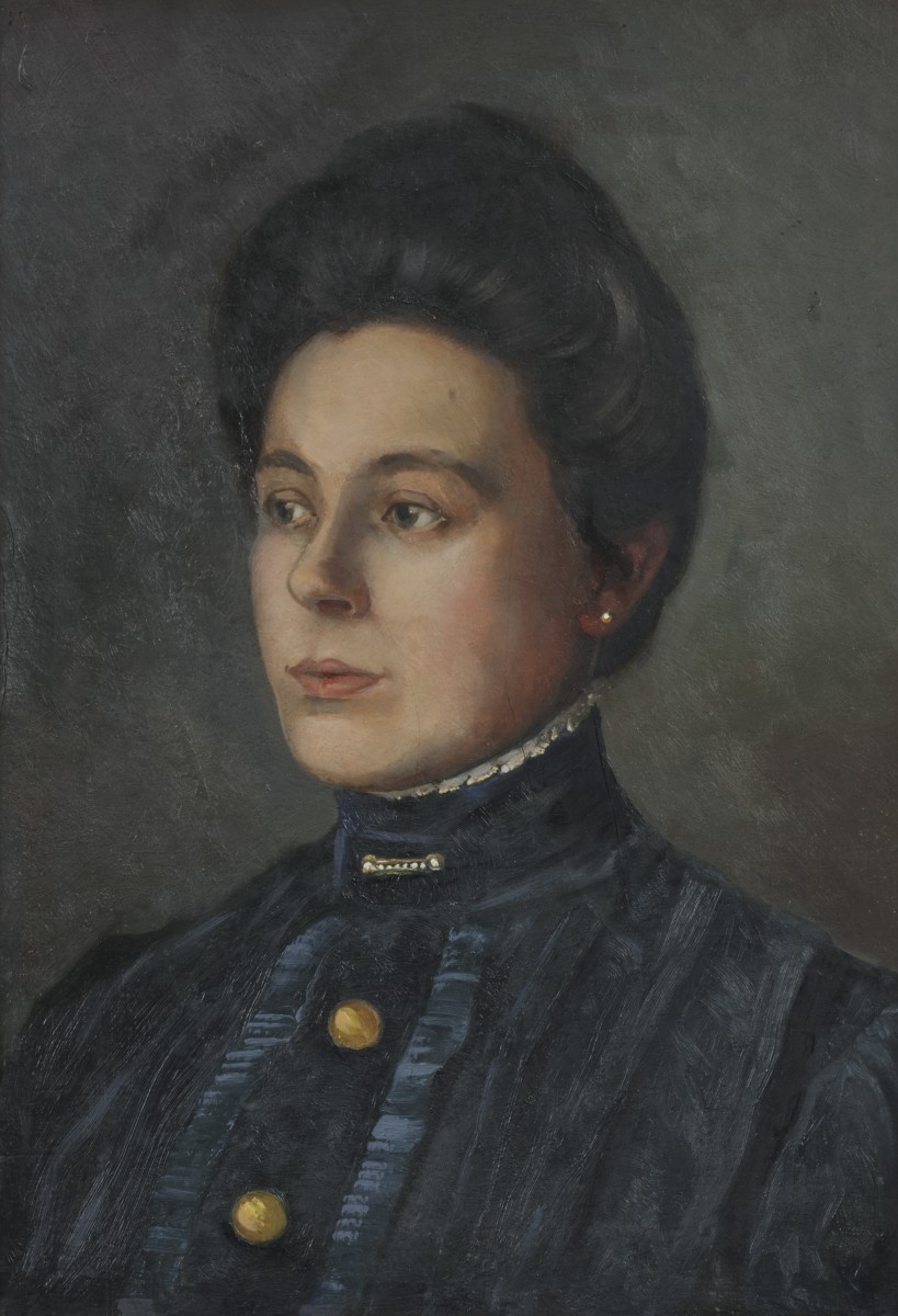 Hollandse School, 19e/20e eeuw, Portret van een dame.