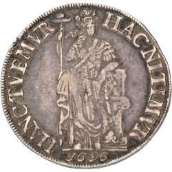 Halve 3 Gulden. Friesland. 1696. VF 35.