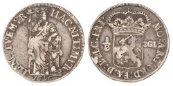 Halve 3 gulden. Friesland. 1696. VF 30.