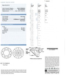 0.70 ct. GIA gecertificeerde natuurlijke diamant.