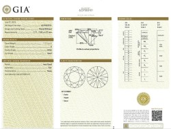 1.53 ct. GIA gecertificeerde natuurlijke diamant.