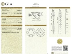 1.72 ct. GIA gecertificeerde natuurlijke diamant.