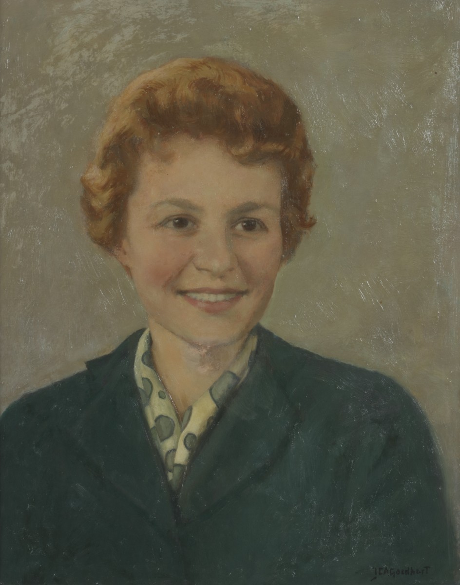 Jan Catharinus Adriaan Goedhart(Silau Toewa (Oostelijk van het Tobameer op Sumatra) 1893 - 1975 Rijswijk), Portret van een zuster van de schilder Snethlage.