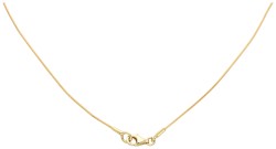 No reserve - 18K Geelgouden spang collier met hanger tanzaniet en granaat.