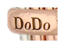 No reserve - DoDo BWG bicolour gouden klavertje-vier ring.
