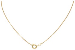 No reserve - 14K Geelgouden antieke hanger met roos diamant en parel.
