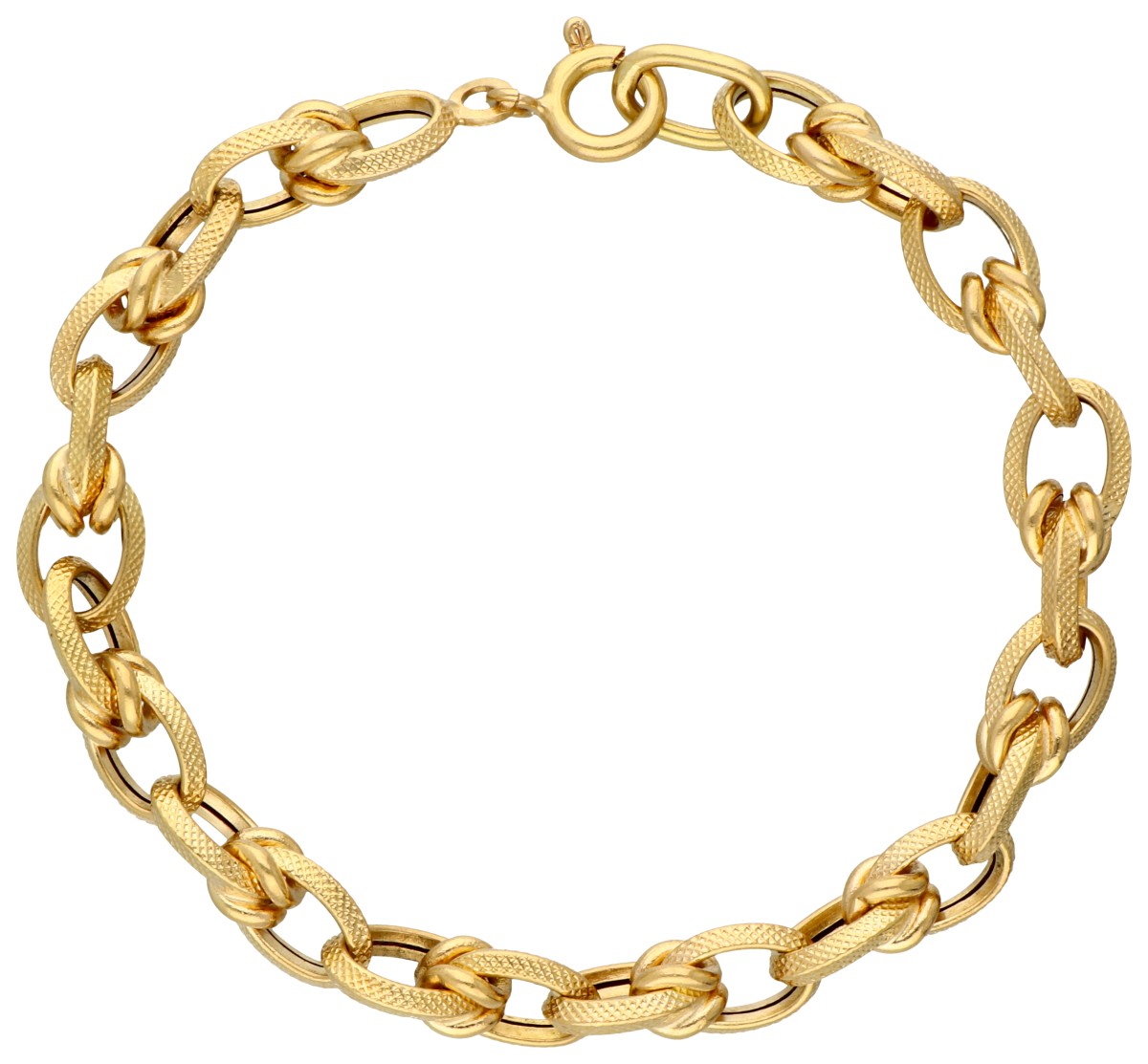 No reserve - Italiaanse 18K geelgouden armband.