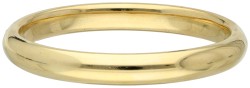 No reserve - 14K Geelgouden bangle armband.