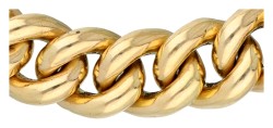 No reserve - 14K Geelgouden gourmet armband.
