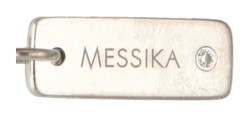 Messika 18K witgouden 'Move Romane' collier bezet met diamant.