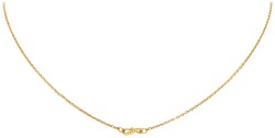 No reserve - 18K Geelgouden collier met hanger bezet met ca. 0.55 ct. diamant.