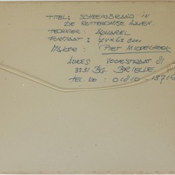 Piet Middelhoek (Brielle 1930 - 2004), Schepen aan de kade.