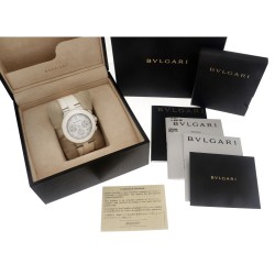 No reserve - Bvlgari "Dream White" Diagono DG 40 - Heren polshorloge 