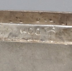 No reserve - 2-delig lot zwavelstokdoosjes zilver.