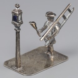 No reserve - 2-delig lot miniaturen zilver.