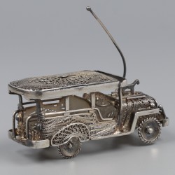 No reserve - 3-delig lot miniaturen zilver.