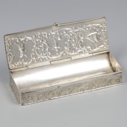 No reserve - Postzegeldoosje zilver.