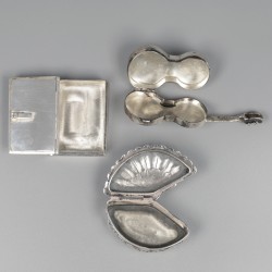 No reserve - 3-delig lot doosjes zilver.