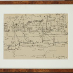 Kees Bol (Oegstgeest 1916 -2009 Heusden),Haven te Honfleur.