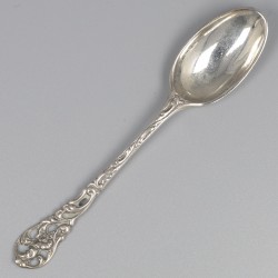 No reserve - 12-delige set theelepels zilver.