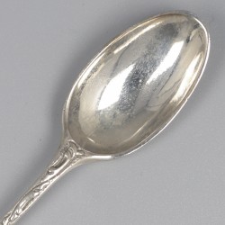 No reserve - 12-delige set theelepels zilver.
