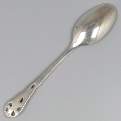 No reserve - 12-delige set theelepels zilver.