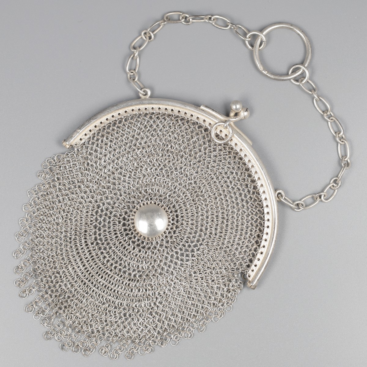 No reserve - Beugeltasje zilver.