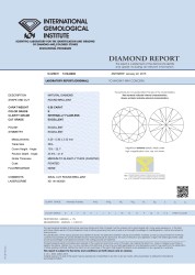 0.58 ct. IGI gecertificeerde natuurlijke diamant.