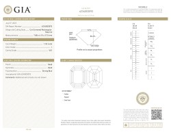 1.52 ct. GIA gecertificeerde natuurlijke diamant.
