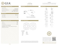 3.05 ct. GIA gecertificeerde natuurlijke diamant.