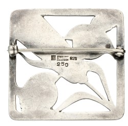 Georg Jensen sterling zilveren no.250 'Birds on Wheat' broche door Arno Malinowski.