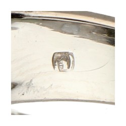 18K Witgouden design ring bezet met ca. 6.03 ct. toermalijn en ca. 1 ct. diamant.