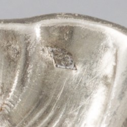 No reserve - 4-delige set zoutkelders & zoutlepels zilver.