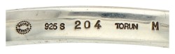 Georg Jensen sterling zilveren '204' bangle armband door ontwerpster Vivianna Torun Bülow-Hübe.