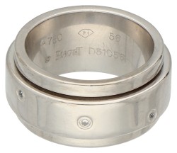 Piaget 18K witgouden 'Possession' ring bezet met diamanten.