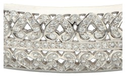 No reserve - 14K Witgouden bangle armband bezet met ca. 2.82 ct. diamant.