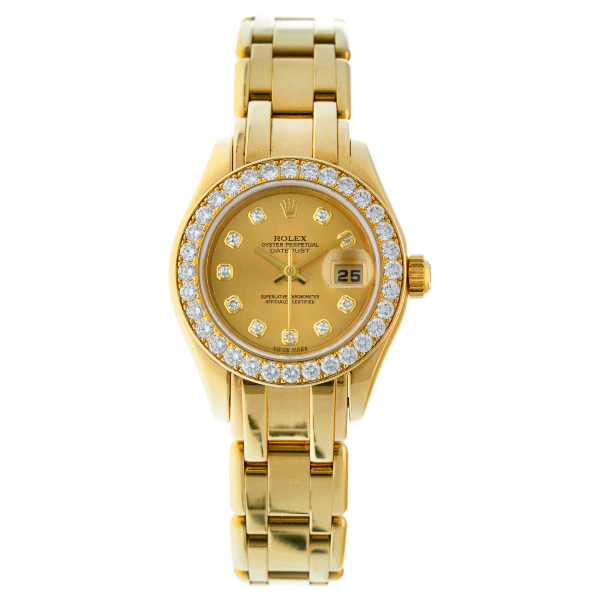 No reserve - Rolex Lady-Datejust Pearlmaster 80298 - Dames horloge 