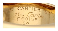 Cartier 18K geelgouden 'Nouvelle Vague' ring.