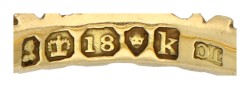 No Reserve - Engelse antieke 18K geelgouden herinneringsring van 1825.