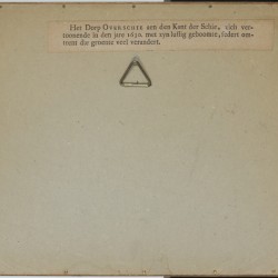 Een convoluut van etsen en gravures allen met het onderwerp 'Overschie', daarbij een bronzen plaquette met hetzelfde onderwerp.
