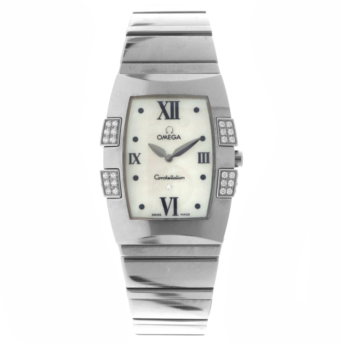 No reserve - Omega Constellation Quadrella "Mother of Pearl" 895.1299 - Dames horloge - ca. 2010.