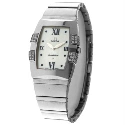 No reserve - Omega Constellation Quadrella "Mother of Pearl" 895.1299 - Dames horloge - ca. 2010.