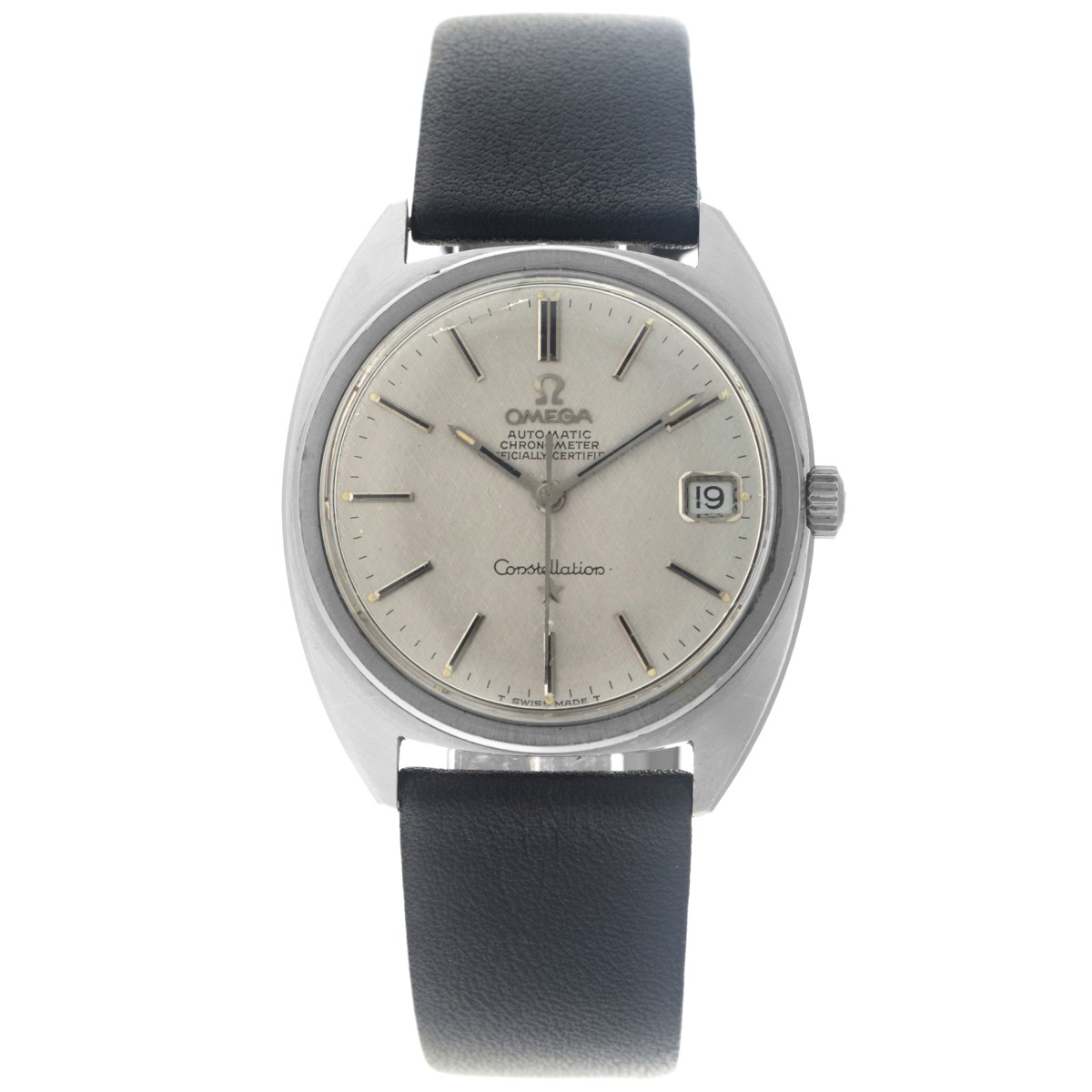 No reserve - Omega Constellation "Linen Dial" 168017 - Heren horloge