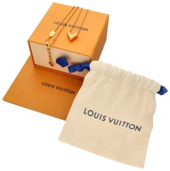 No reserve - Louis Vuitton LV Essential V Logo verguld collier.