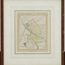 Een convoluut van etsen en gravures allen met het onderwerp 'Overschie', daarbij een bronzen plaquette met hetzelfde onderwerp.