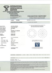 No reserve - 0.53 ct. IGI gecertificeerde natuurlijke diamant.