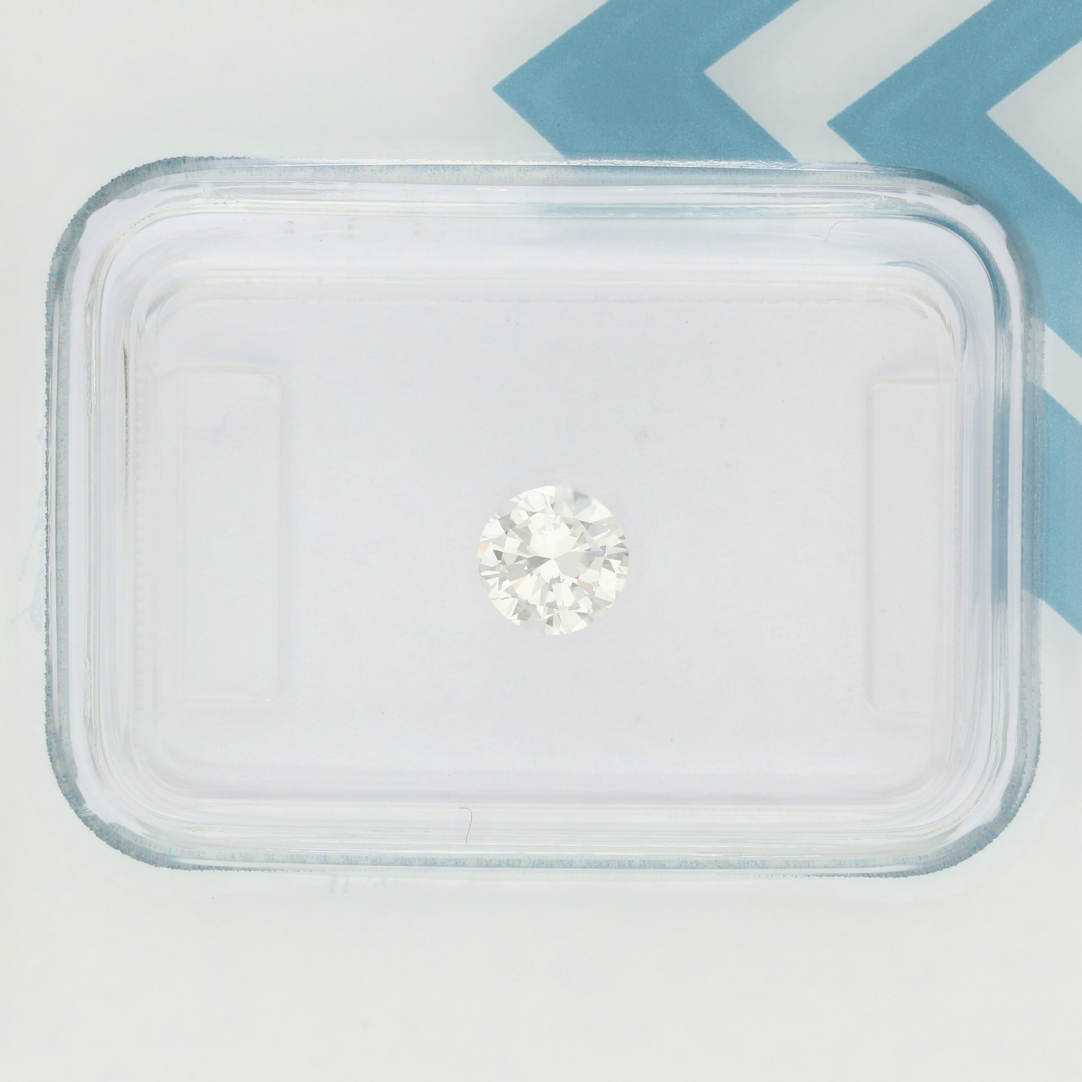 No reserve - 0.34 ct. IGI gecertificeerde natuurlijke diamant.